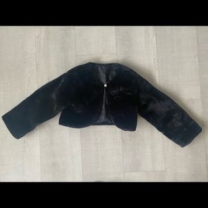 Kids Faux Fur Dress Coat (M)